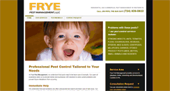 Desktop Screenshot of fryepestmanagement.com